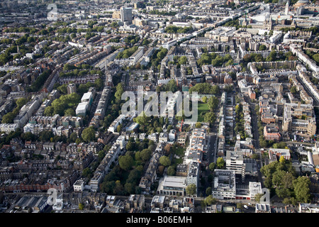 Luftbild Norden westlich von Chelsea South Kensington und Brompton Chelsea Square Carlyle Square King s Road London SW3 SW7 UK Stockfoto