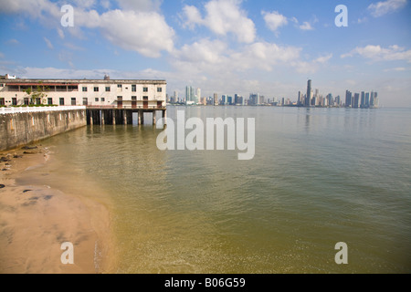 Panama, Panama-Stadt, Skyline der Stadt von Casco Viejo Stockfoto