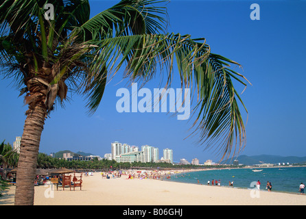 China, Insel Hainan Sanya Dadonghai Beach Stockfoto