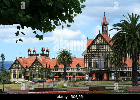 Rotorua Museum für Kunst und Geschichte in der Regierung Gärten Rotorua Nordinsel Neuseeland Stockfoto