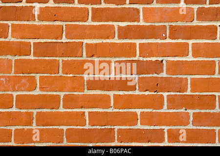 Ziegelwand Hintergrund, kann als roter Hintergrund verwendet werden. Stockfoto