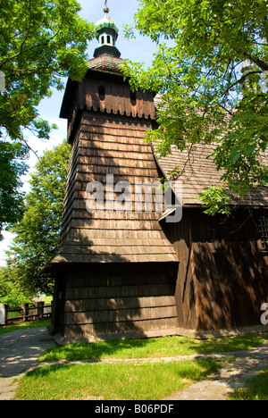 Europa, Polen, Tarnow, 15. Jahrhundert hölzerne Kirche der Heiligen Jungfrau Maria Stockfoto
