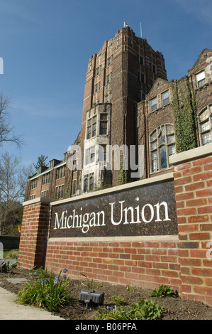 Gebäude an der University of Michigan in Ann Arbor Michigan Union Studentenschaft Stockfoto