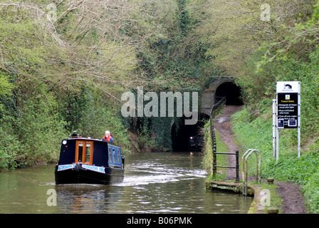 Shrewley Tunnel, Grand Union Canal, Warwickshire, England, Vereinigtes Königreich Stockfoto