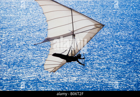 Einzelnen Drachenfliegen über dem Ozean Stockfoto