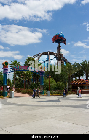 Planet Hollywood Weltkugel und Zeichen im Downtown Disney in Orlando Florida USA U S Fl Amerika Amerikaner Stockfoto