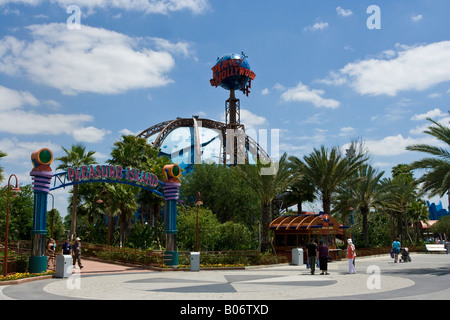 Planet Hollywood Weltkugel und Zeichen im Downtown Disney in Orlando Florida USA U S Fl Amerika Amerikaner Stockfoto