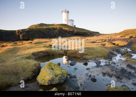 Leuchtturm Elie East Neuk Fife Schottland Stockfoto