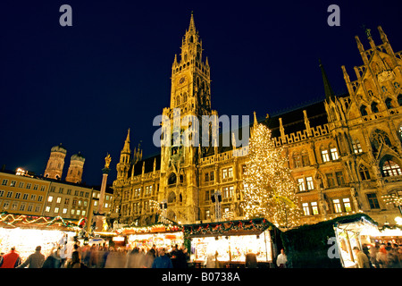Wihnachtsmarkt in Muenchen, Weihnachtsmarkt in München Stockfoto