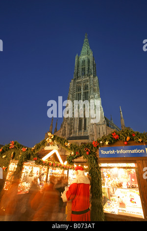 Weihnachtsmarkt, Weihnachtsmarkt in Ulm Stockfoto