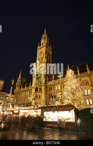 Wihnachtsmarkt in Muenchen, Weihnachtsmarkt in München Stockfoto