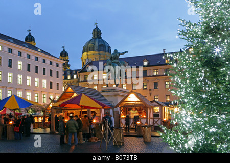 Wihnachtsmarkt in Muenchen, Weihnachtsmarkt in München Stockfoto