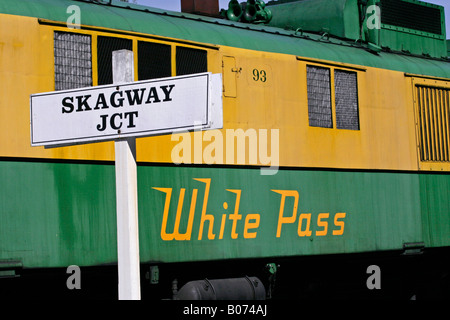 Whitepass Skagway Stockfoto