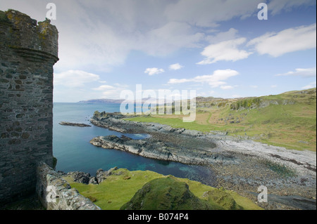 Gylen Castle am unteren Gylen auf der Insel Kerrera ab Oban Scotland UK Stockfoto