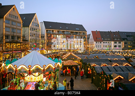 Weihnachtsmarkt, Weihnachtsmarkt in Ulm Stockfoto