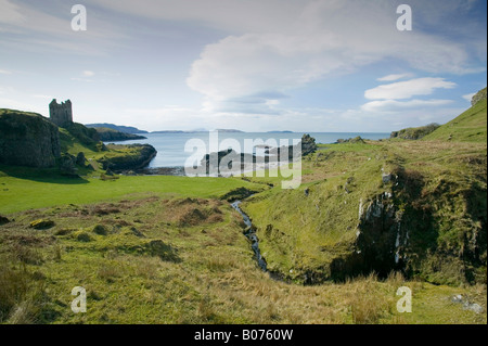 Gylen Castle am unteren Gylen auf der Insel Kerrera ab Oban Scotland UK Stockfoto