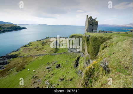 Gylen Castle am unteren Gylen auf der Insel Kerrera ab Oban Scotland UK Stockfoto