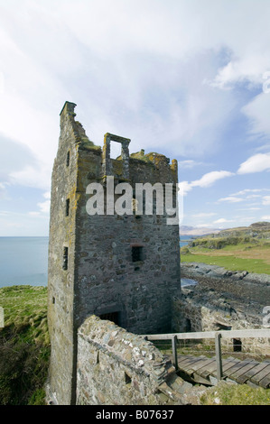 Gylen Castle am unteren Gylen auf der Insel Kerrera ab Oban Scotland UK Stockfoto