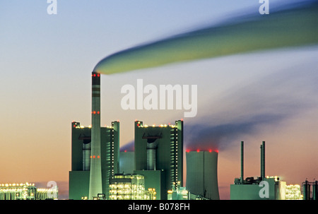 Kraftwerk, Buna-Schkopau, Deutschland, Sachsen-Anhalt, BR Deutschland Stockfoto