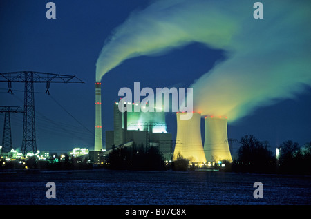 Kraftwerk, Buna-Schkopau, Deutschland, Sachsen-Anhalt, BR Deutschland Stockfoto