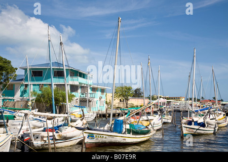 Belize, Belize City, Belize-Hafen Stockfoto