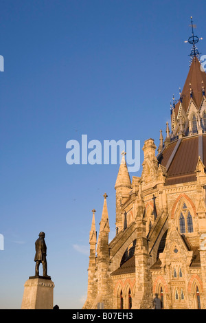 Bibliothek des Parlaments, Parliament Hill, Ottawa, Kanada Stockfoto