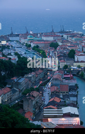 Kroatien, Kvarner Region, Rijeka, Mrtvi Kanal Stockfoto