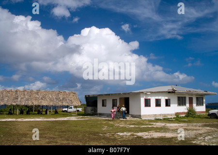 Lokalen Flughafen, Jaluit-Atoll, Marshall-Inseln Stockfoto