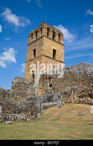 Panama, Panama City, Panama Viejo Ruinen, Domfreiheit unserer lieben Frau von Asuncion oder Catedral de Nuestra Señora De La Asunción Stockfoto