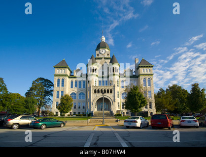 USA, Missouri, Route 66, Karthago, Public Square, Jasper County Courthouse Stockfoto