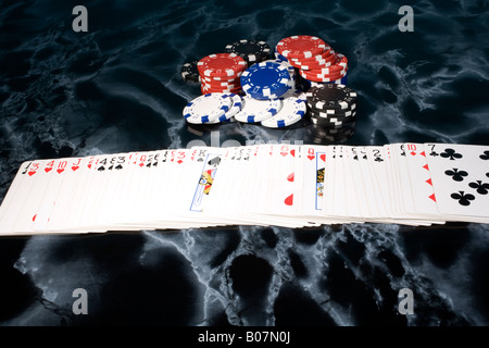 Poker Kartenspiel Kartenspiel Stockfoto