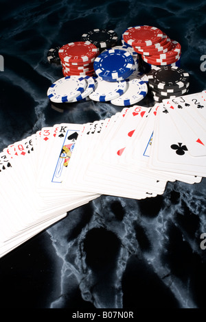 Poker Kartenspiel Kartenspiel Stockfoto