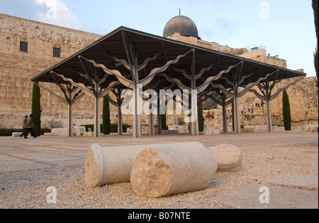 Ruinen von Fatimid Festung im Jerusalem Archäologische Park unter Al Aksa Moschee in der Altstadt Ost Jerusalem Israel Stockfoto