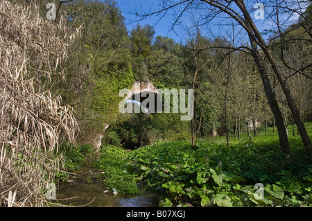 Überreste der römischen Wasserleitung Stockfoto