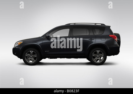 2008 Toyota RAV4 V6 Sport in grau - Treiber Seitenprofil Stockfoto