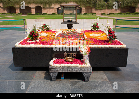 Raj Ghat Gandhi Memorial Stockfoto