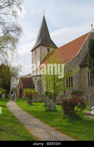 Kirche der Heiligen Dreifaltigkeit, Bosham, West Sussex, England, Vereinigtes Königreich Stockfoto