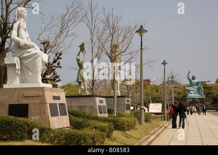 Japan Nagasaki Friedenspark Stockfoto