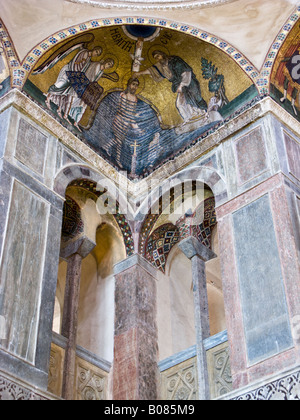 Taufe Christi, Squinch Mosaike, Katholikon Kirche, Kloster Hosios Loukas, Böotien Provinz, Griechenland Stockfoto