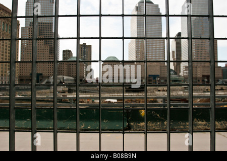 Ground Zero World Trade Center Site fotografiert Feb 2006. New York City Vereinigte Staaten von Amerika Stockfoto