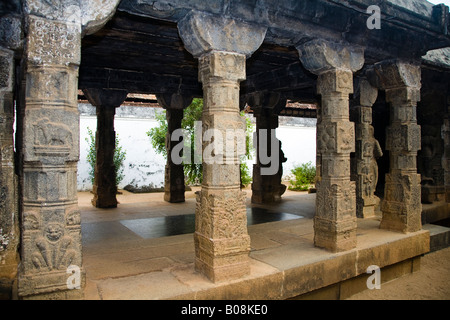 Ein Gebäude im Padmanabhapuram Palast, Padmanabhapuram nahe Thuckalay, Tamil Nadu, Indien Stockfoto