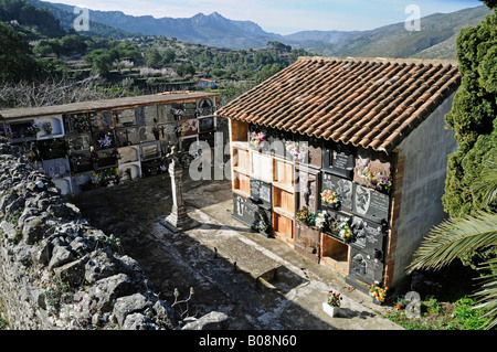 Benirrama Friedhof, Valles De La Marina, Denia, Alicante, Costa Blanca, Spanien Stockfoto