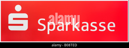 Sparkasse Bank Logo und name Stockfoto