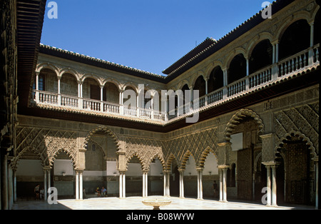 Patio de Las Huasaco, Alcázar, Sevilla, Andalusien, Spanien Stockfoto