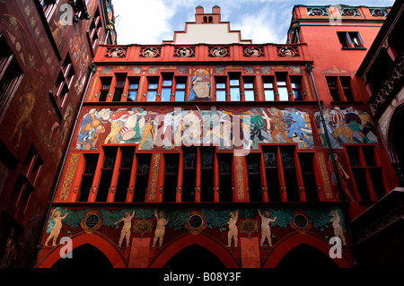 Innenhof, Rathaus, Basel, Schweiz Stockfoto