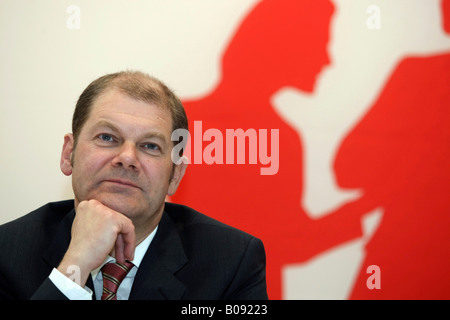 Bundes-Arbeitsminister Olaf Scholz (SPD-Partei) in Weißenthurm, Deutschland, 01.04.2008 Stockfoto