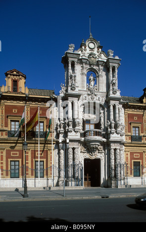 Palacio de San Telmo, Palast in Sevilla, Andalusien, Spanien Stockfoto