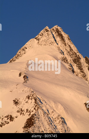 Mt. Großglockner gesehen vom Franz-Josefs-Hoehe, Glockner Gruppe, Carnithia, Austria, Europe Stockfoto