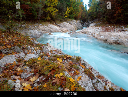 Rissbach River, Karwendel-Bereich, Tirol, Österreich Stockfoto