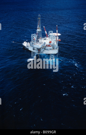 Luftaufnahme von einem off-Shore Bohrinsel im Golf von Mexiko Stockfoto